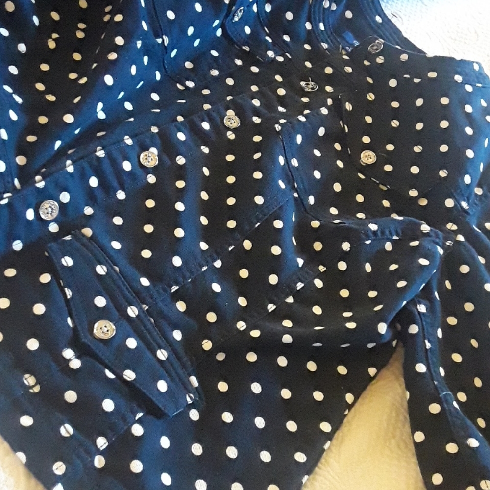 CHAPS polkadot denim jacket - Picture 5 of 7